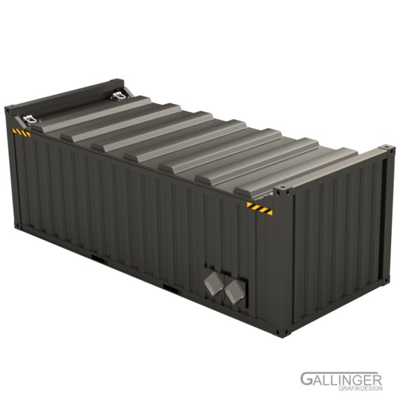 20 ft. Gefahrstoff Container | Modellbau Bausatz