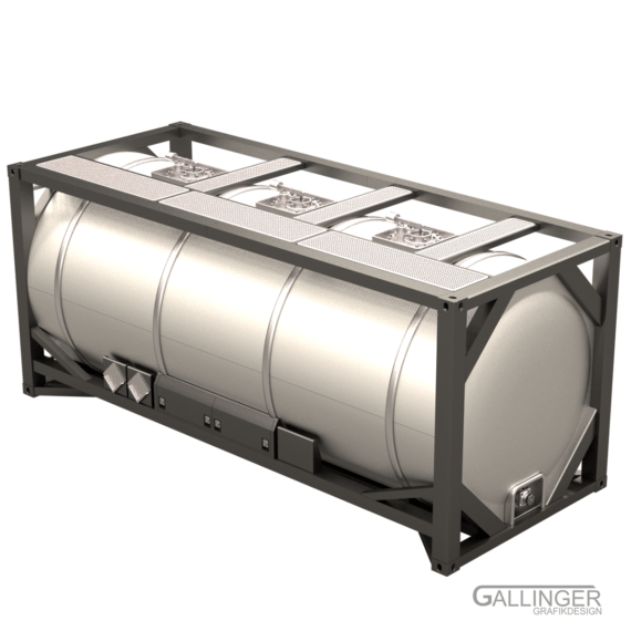 20 ft. ISO Tank Container | Modellbau Bausatz