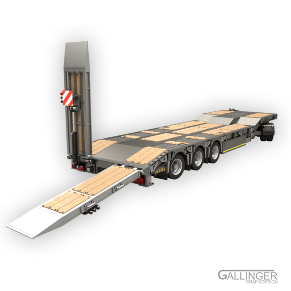 1:14 5-Achs Drehschemel Tieflader – Bild 3