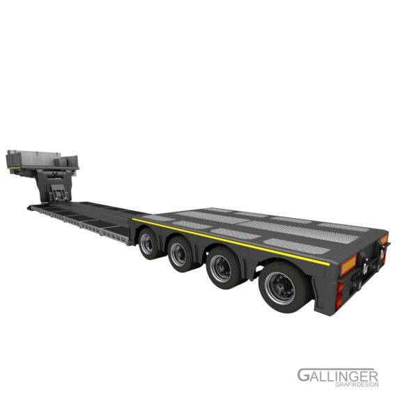 1:14 Schwerlast Tiefbett Auflieger V2 (Vorversion) – Bild 3