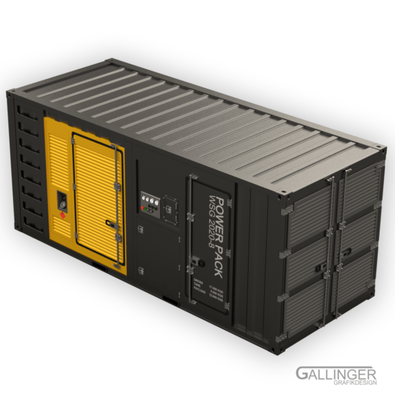 20 ft. ISO Generator Container | Modellbau Bausatz