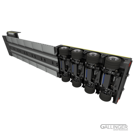 1:14 Schwerlast Tiefbett Auflieger V2 (Vorversion) – Bild 7