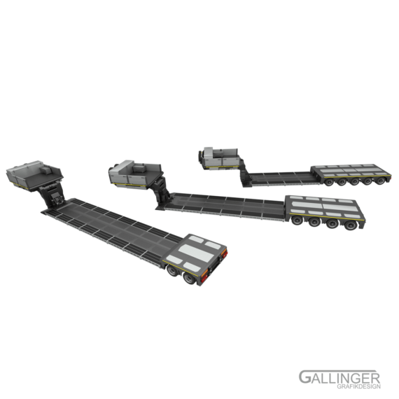 1:14 Schwerlast Tiefbett Auflieger V2 (Vorversion) – Bild 8