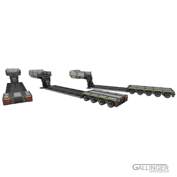 1:14 Schwerlast Tiefbett Auflieger V2 (Vorversion) – Bild 9