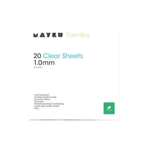 MAYKU FORMBOX TRANSPARENTE BLÄTTER 1,0MM (20ER PACK)