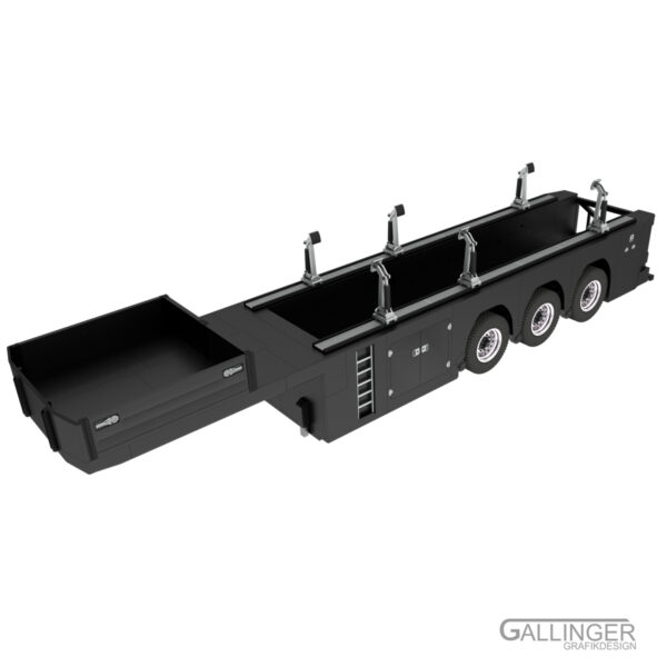 3-Achs Innenlader Auflieger | Modellbau Bausatz