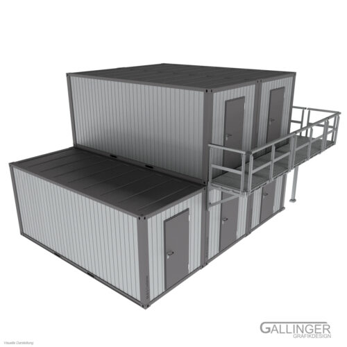 20ft. Bau, Büro & Wohn Container | Modellbau Bausatz – Bild 8
