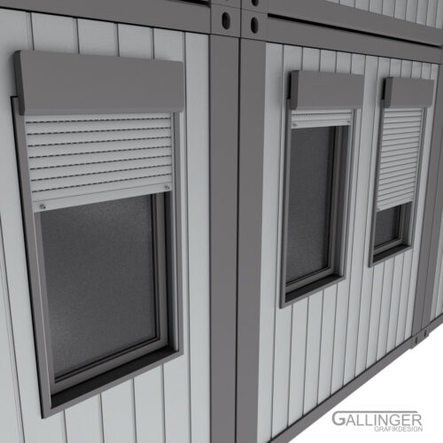 20ft. Bau, Büro & Wohn Container | Modellbau Bausatz – Bild 11