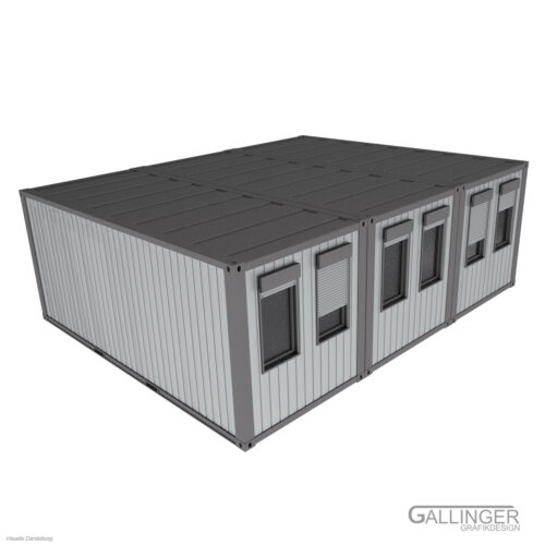 20ft. Bau, Büro & Wohn Container | Modellbau Bausatz – Bild 12