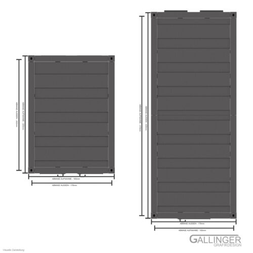 20ft. Bau, Büro & Wohn Container | Modellbau Bausatz – Bild 15
