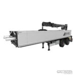 Stein Transport Auflieger mit Kran | Modellbau Bausatz – Bild 6