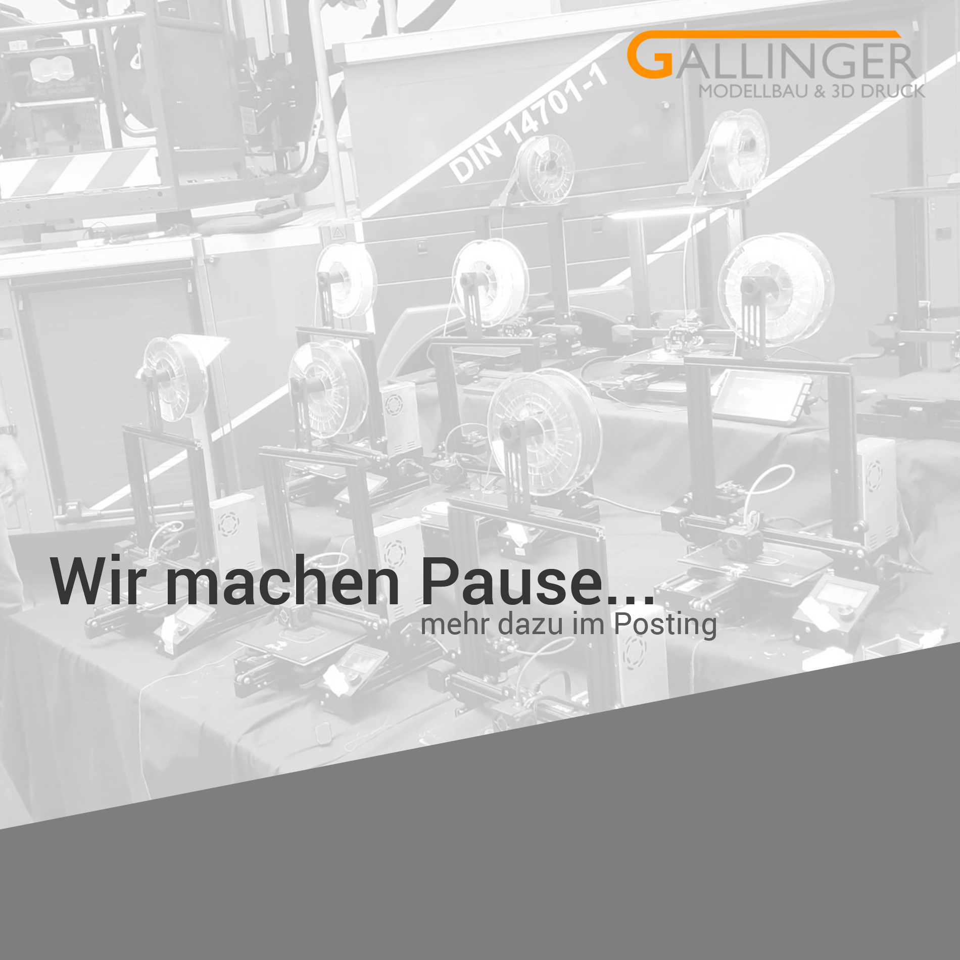 Wir legen eine Pause ein... 1 Pause
