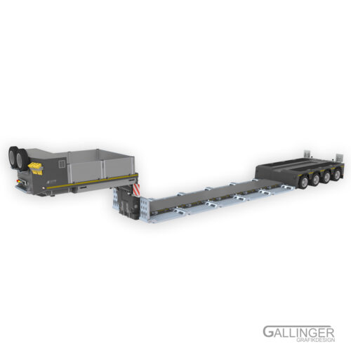 Bild_02 Schwerlast Tiefbett Auflieger V3 - Achsmodul | Modellbau Bausatz – Bild 3
