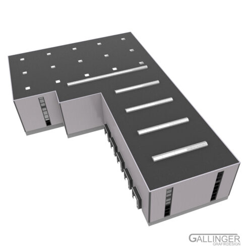 Logistik_Baukasten_03 1:14 Baukasten Gewerbegebäude Logistik, Handel und Feuer & Rettungsdienst (Basis Set) – Bild 4