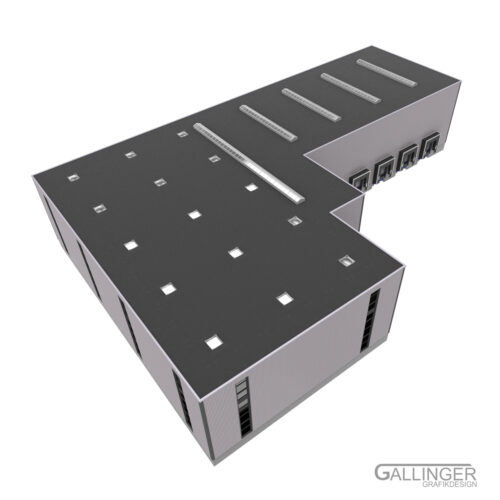 Logistik_Baukasten_04 1:14 Baukasten Gewerbegebäude Logistik, Handel und Feuer & Rettungsdienst (Basis Set) – Bild 5