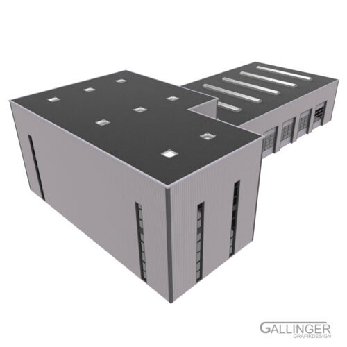 Logistik_Baukasten_11 1:14 Baukasten Gewerbegebäude Logistik, Handel und Feuer & Rettungsdienst (Basis Set) – Bild 12