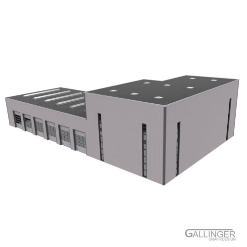 Logistik_Baukasten_12 1:14 Baukasten Gewerbegebäude Logistik, Handel und Feuer & Rettungsdienst (Basis Set) – Bild 13