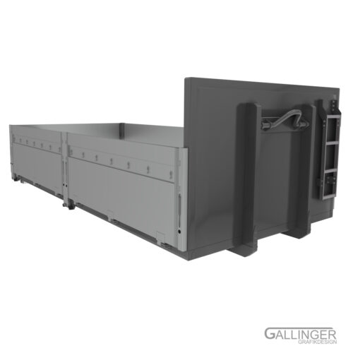 Abroll Container Pritsche Leimbach 04 Abrollcontainer Pritsche mit Bordwänden (LESU) | Modellbau Bausatz – Bild 5