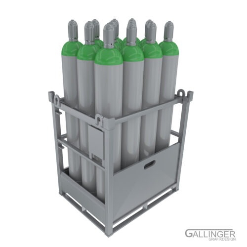 1:14 Transportgestell für Gasflaschen